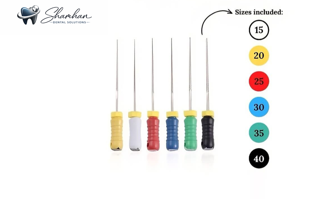 Endodontic k Files (Assorted Sizes 15–40)