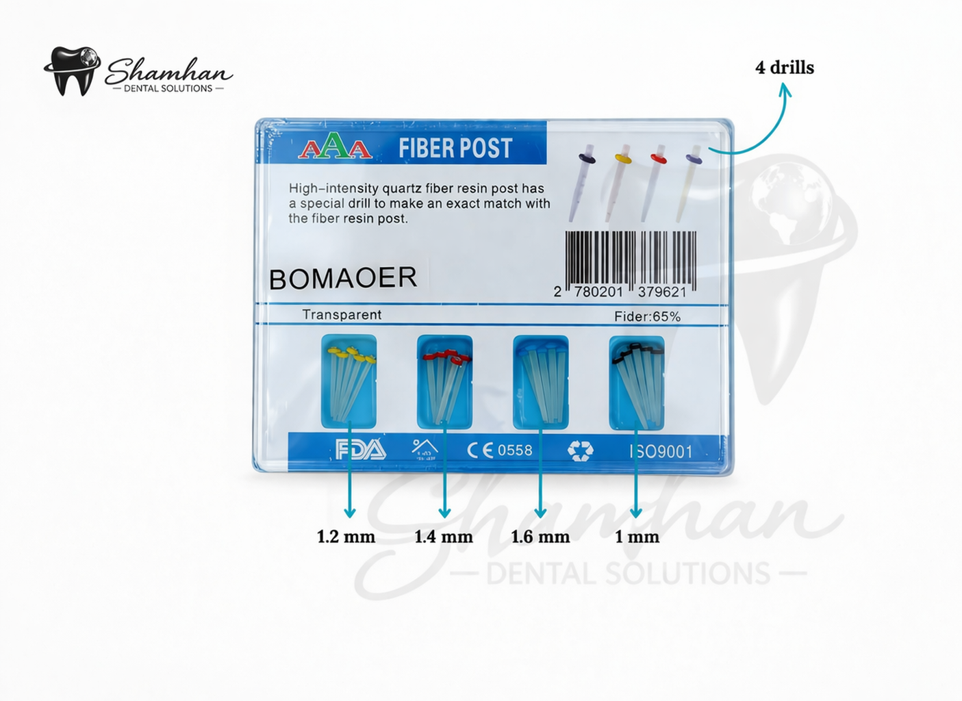 Fiber Post Kit – Glass Fiber Reinforced Post System